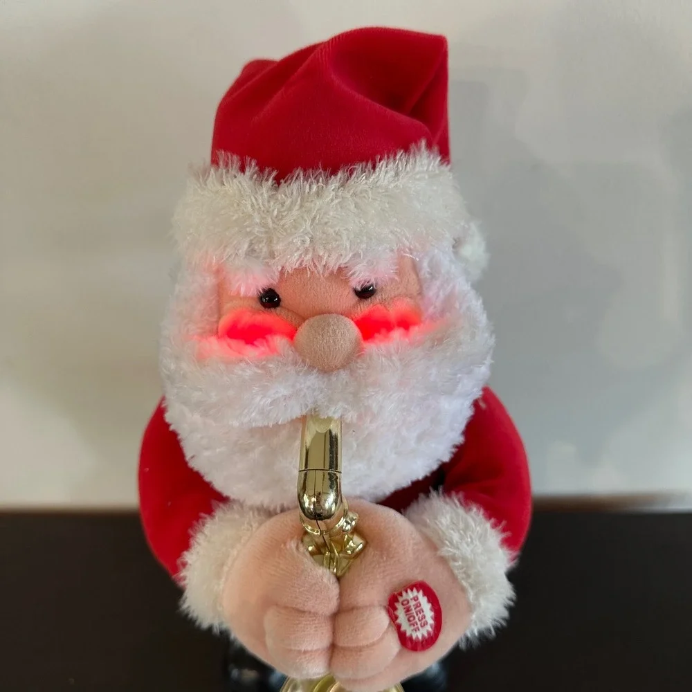VTG RARE Animated Saxophone Santa Plays Have Yourself a Merry Little Christmas